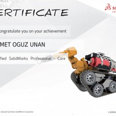 Solidworks ''Profesyonel'' Sertifikası