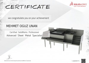 Solidworks ''Sac Levha İşleri'' Uzman Sertifikası