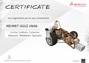 Solidworks ''Kaynak İşleri'' Uzman  Sertifikası