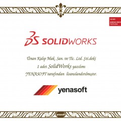 Solidworks ''Şirket Lisans'' Sertifikası